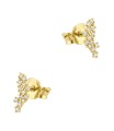 Shining Crystal Silver Stud Earring STS-6471